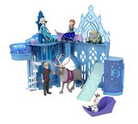 Mattel Disney Frozen Toys, Elsa Stackable Castle Doll House Playset with Small Doll and 8 Pieces, Inspired by the Disney Frozen Movies, Kids Travel T