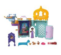 Mattel Disney Frozen Toys, Storytime Stackers Jasmine's Palace, Stackable Doll House with Small Doll, 2 Friends & 8 Pieces, Inspired by Disney's Aladdin Movie, JDP56