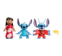 Mattel Disney Lilo and Stitch Finding Ohana Storytellers Pack of 3 Figures, Experiment 626, Lilo and Stitch, Posable Movie Toys