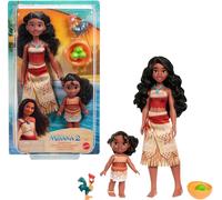 Moana 2 Moana & Simea Sister Set With 2 Fashion Dolls & 3 Accessories