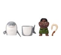 Mattel Disney Moana Toys, Maui Small Doll with Transforming Shark Outfit & Fishhook Accessory, Shapeshifting Look Inspired by Movie