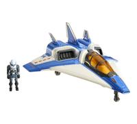 Mattel Disney Pixar Lightyear Hyperspeed XL-14 Spaceship & Buzz Lightyear Figure 5.6 Inch Long Vehicle & 1.25 Inch Figure Toy 4 Years & Up