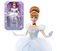 Mattel Disney Princess Cinderella Sparkling Princess Fashion Doll & Accessories with Removable Dress, Shoes, Necklace & Earrings, Inspired by Movie, JMP62
