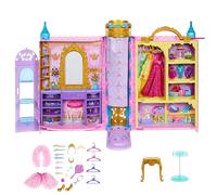 Disney Princess Castle Shaped Portable Wardrobe Play Set Doll Pink