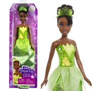 Mattel Disney Princess Tiana Fashion Doll in Signature Look | Sparkling Fashion with Removable Skirt, Tiara & Shoes, Posable & Collectible, Inspired by Disney Movie, HLW04