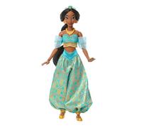 Mattel Disney Princess Jasmine Sparkling Doll | Posable Fashion Doll in Signature Look with Removable Outfit, Shoes, Necklace & Earrings, Long Hair, Inspired by Movie, JMP63