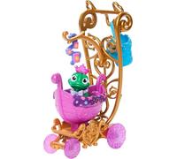 Mattel Disney Princess Rapunzel Animal Friend Carriage with Pascal Stroller Rapunzel Bestie Carriage For Kids Age 3+ Years
