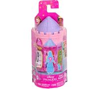 Mattel Disney Princess Tower Surprise Small Dolls & Accessories, Stacking Playsets with 4 Surprises & Friend from Disney Movies (Styles May Vary)