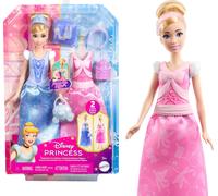 Mattel Disney Princess Toys, Cinderella Fashion Doll with 2 Looks, 9 (US IMPORT)