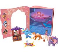 Mattel Disney Princess Toys, Jasmine Story Pack with 6 Key Characters, Small Dolls, Figures and Accessories Inspired by Disney’s Aladdin, Gifts for Kids, HPL57