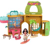 Mattel Disney Princess Toys, Moana Storytime Stackers Doll House with Moana Small Doll, 1 Animal Friend & 9 Accessories, Inspired by Disney Movie, JDP58