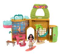 Mattel Disney Princess Toys Moana Storytime Stackers Doll House with Moana Small Doll 1 Animal Friend & 9 Accessories Inspired by Disney Movie