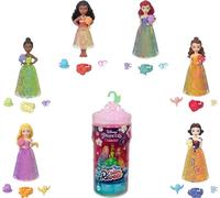 Mattel Disney Princess Toys, Small Doll Royal Color Reveal with 6 Surprises Including Scented Ring & 4 Accessories, Garden Party Series (Dolls May Vary)