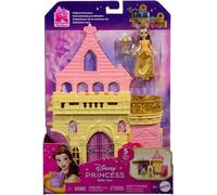 Mattel Disney Princess Toys, Storytime Stackers Belle's Castle, Stackable Doll House with Small Doll & 9 Pieces, Inspired by the Disney Movie, JDP54