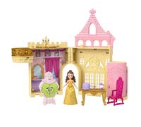 Mattel Disney Princess Toys Storytime Stackers Belle's Castle Stackable Doll House with Small Doll & 9 Pieces Inspired by The Disney Movie