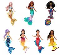 Mattel Disney Princess Toys, The Little Mermaid Ariel & Sisters Small Doll Set,