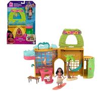 Mattel Disney Princess Toys, Vaiana Storytime Stackers Doll House with Vaiana Small Doll, 1 Animal Friend & 9 Accessories, Inspired by Disney Movie, JDP60