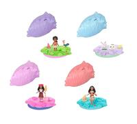 Mattel Disney Vaiana Surprise Small Doll or Animal Figures with Shell Playset, Moldable Sand & 3 Accessories, Inspired by Movie (Characters May Vary), JJV43