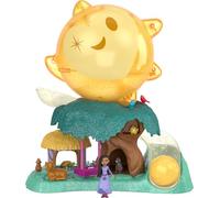 Mattel Disney Wish Magical Star Playset with Asha Miniature Toy Figure & 7 Wish Orbs Containing Star Figure & 6 Animal Friends