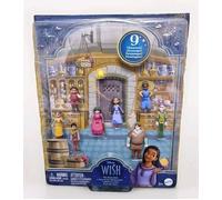 Disney Wish The Teens Mini Doll Set, 8 Posable Dolls & Star Figure, Characters Wear Signature Outfits, HPX36
