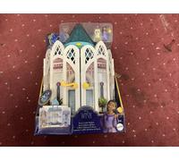 Wish Rosas Castle Dollhouse Playset with 2 Posable Mini Dolls, Star Figure, 20 Accessories, Light-Up Projection Dome & More, HPX38