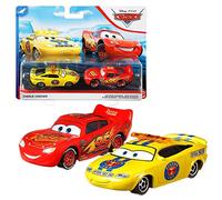 Mattel Double Pack Selection | Disney Cars | Vehicle Models | Die Cast 1:55, Cars Doppelpacks:Charlie Checker & Flash McQueen