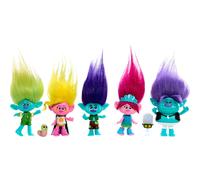 Mattel Trolls Band Together Toys, Best of Friends Pack with 5 Small Dolls & 2 Character Figures, Includes Queen Poppy Doll, HPW78