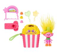 Mattel DreamWorks Trolls Fun Fair Surprise FairFest Small Doll & 10 Accessories, Carnival Food Popcorn Theme with Viva