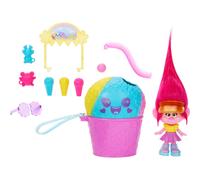 Mattel DreamWorks Trolls Fun Fair Surprise FairFest Small Doll & 10 Accessories, Carnival Food Popcorn Theme with Queen Poppy