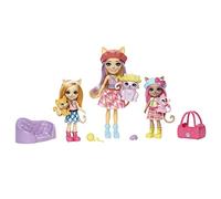 MATTEL ENCH rodzina lalek Koty +zwierzĂtka HHC11