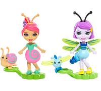 Mattel Enchantimals - Bug Buddies - SAXON Snail & Dawdle + DARA Dragonfly & Swift (FXM89)