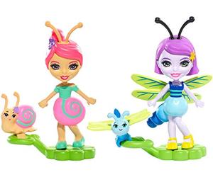 Mattel Enchantimals - Bug Buddies - SAXON Snail & Dawdle + DARA Dragonfly & Swift (FXM89)