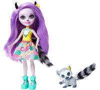 Mattel Enchantimals Larissa Lemur Doll 6" & Ringlet Animal Figure GFN44