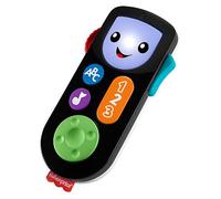 Fisher-Price Laugh & Learn Stream & Learn Remote - UK English Edition, Electronic Pretend Toy with Educational Content for Infants and Toddlers, HHH28