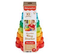 Mattel Fisher Price Wooden Ring Stacker
