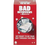 Mattel Games Bad Interviews by Funemployed Party Game for Adults & Parties for 3 or More Players, Hilarious Quick-Thinking Play with Cards