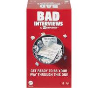 Mattel Games Bad Interviews by Funemployed Party Game for Adults and Game Night for 3 or More Players Hilarious Quick-Thinking Interview Card Game