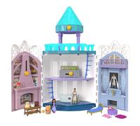 Wish Rosas Castle Dollhouse Playset with 2 Posable Mini Dolls, Star Figure, 20 Accessories, Light-Up Projection Dome & More, HPX38