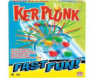 Mattel Games Fast Fun Blokus/Kerplunk, Two Player Game, Playing Time Approx. 15 minutes, Age 5+