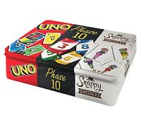 Mattel Games FFK01 Collector's Metal Box Uno Phase 10, Party Animals, Board Games and Cards, for 7 ans - 99 ans