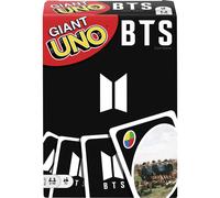 Mattel Games Giant UNO BTS Card Game with 108 Cards Based on BTS Global Superstars Global Boy Band, Gift for Boys and Girls Age 7 Years & Older