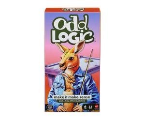 Mattel Games Odd Logic Family Party Game for Ages 8+, 3-6 Players | Make it Make Sense, Hilarious Image Matching for Teens, Families, Game Night Fun & Parties, JVW92