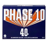 Mattel Games Phase 10 Card Game 40th Anniversary Edition for Kid Adult & Family Game Night Rummy-Style Play in Tin Storage Box