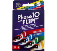 Mattel Games Phase 10 Flip Card Game, Family Card Game with Double-sided Cards, Includes Special Color-Based Phases for 2-6 Players, HYN12