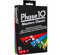 Mattel Games Phase 10 Masters Classic Card Game for Ages 7+ | Mix Up the Classic Rummy-Type Play with 60 Phase Target Cards that Can Be Played in Any Order, for 2-6 Players, JFD07