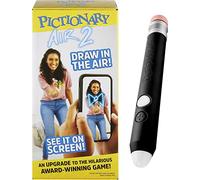 Mattel Games Pictionary Air 2 Family Game for Kids & Adults with Exclusive Black Color Light Pen & Digital Clue Packs