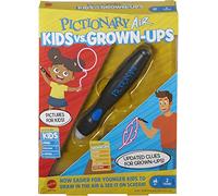 Mattel Games Pictionary Air Kids Vs. Grown-Ups Family Game for Game Night with Light Pen and Clue Cards, Connect to Smart Devices