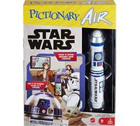 Mattel Games PICTIONARY AIR STAR WARS Family Drawing Game, Lightpen, 112 Double-Sided Clue Cards, Hands-Free Phone Stand, Gift for for 8 Year Olds & Up