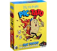 Mattel Games Pictionary Pic-Tato Hot Potato Game, Talks and Plays Music, Family Game for Kids, Adults with Erasable Markers and Boards