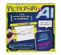 Mattel Games - Pictionary Vs. AI Family Game for Kids and Adults and Game Night Using Artificial Intelligence for 2 4 Players, English Version, HYH75